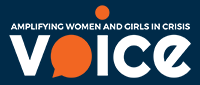 Amplifying Women and Girls in Crisis - voice logo